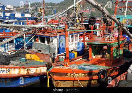 Fischerei Hafen Koh Sichang Thailand Stockfoto