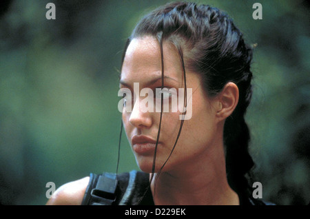 Lara Croft: Tomb Raider Lara Croft: Tomb Raider Lara Croft (Angelina Jolie) *** lokalen Caption *** 2001 Concorde Filmverleih Stockfoto