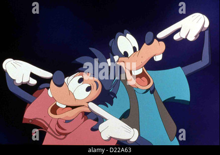Goofy - Der Film Goofy Film, Max, Goofy Goofy (r) Und Sein Sohn Max Webers Sich Prima. Lokalen Caption *** 1995 Buena Stockfoto