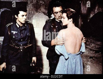 Sterben, katapultiert Von Navarone Kanonen von Navarone, James Darren, Anthony Quinn, Gia Scala *** lokalen Caption *** 1961-- Stockfoto