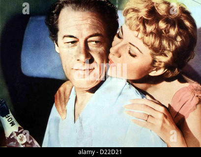 Rendezvous In Madrid glücklich Diebe, Jaime Bourne (Rex Harrison), Eve Lewis (Rita Hayworth) *** lokalen Caption *** 1961-- Stockfoto