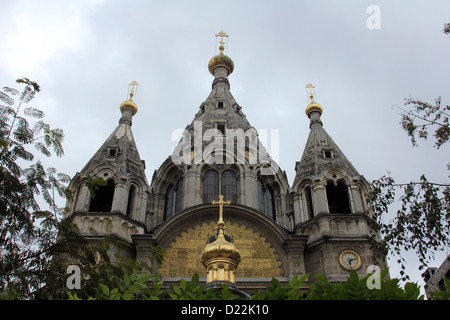 Kathedrale St. Alexander Newski in Paris Stockfoto