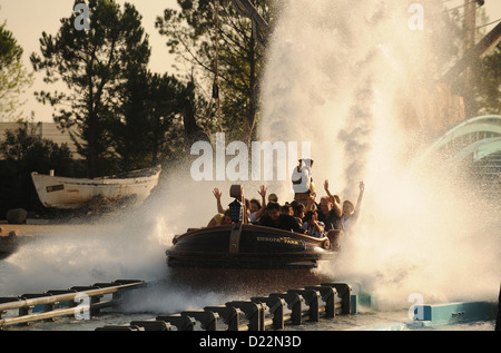 Rust, Deutschland, Wasser-Achterbahn im Europa-Park Rust Stockfoto