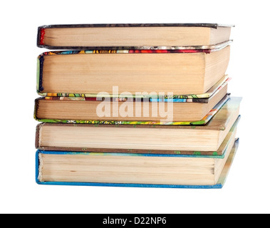 Verschiedene Bücher im Stapel Stockfoto