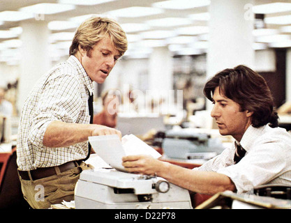 Sterben Sie, Unbestechlichen Unberührbaren, Robert Redford, Dustin Hoffman sterben Beiden Reporter Bob Woodward (Robert Redford) Und Carl Stockfoto