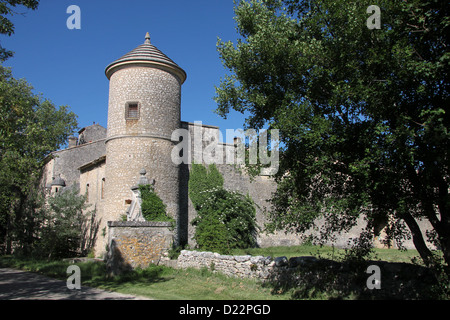 Chateau de Javon in der Nähe von Lioux in der Haute-Provence, Frankreich Stockfoto