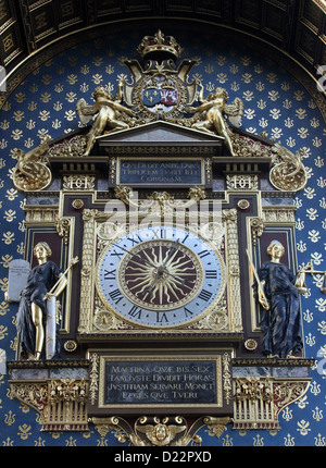 Die Uhr Turm (Tour de l ' Horloge), La Conciergerie, Paris Stockfoto