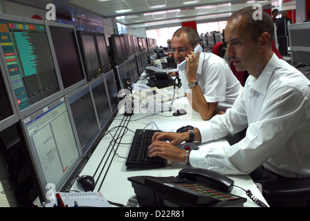 Barcelona, Spanien, neue Schaltzentrale für das u-Bahn-Netz Stockfoto