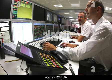 Barcelona, Spanien, neue Schaltzentrale für das u-Bahn-Netz Stockfoto