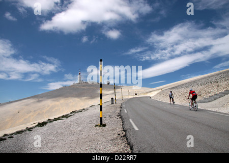 Gipfel des Mont Ventoux in der Haute-Provence, Frankreich Stockfoto