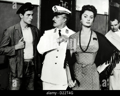 Liebe, Brot Und 1000 Kuesse Pane, Amore E 1000 Baci Antonio Cifariello, Vittorio De Sica, Sophia Loren Obwohl Donna Sofia Stockfoto