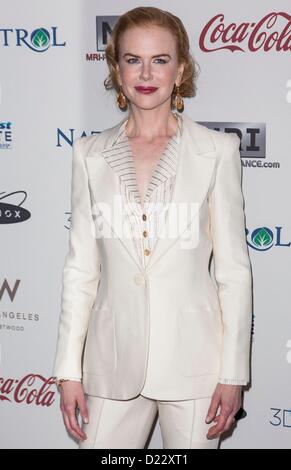 Nicole Kidman bei einem öffentlichen Auftritt für Gold trifft Golden Celebration of Hollywood sowie die sportliche Industrie, neues Flaggschiff der Equinox, Los Angeles, CA 12. Januar 2013. Foto von: Emiley Schweich/Everett Collection/Alamy Live-Nachrichten Stockfoto