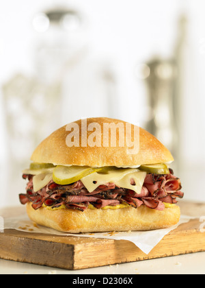 Pastrami sandwich Stockfoto