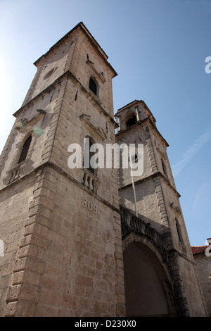 Cathedral of St. Tryphon, Kotor, Montenegro, ist eine römisch-katholische Kathedrale Stockfoto