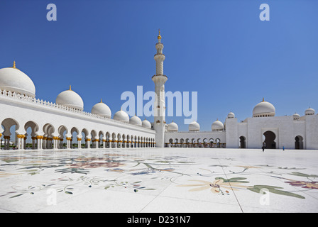 Abu Dhabi, Vereinigte Arabische Emirate, Scheich Zayed bin Sultan Al Nahyan Mosque Stockfoto