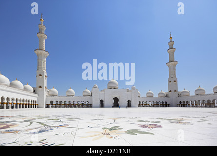 Abu Dhabi, Vereinigte Arabische Emirate, Scheich Zayed bin Sultan Al Nahyan Mosque Stockfoto