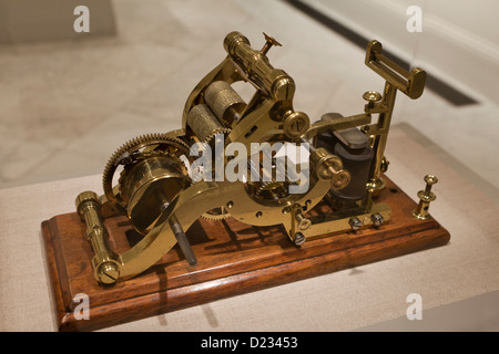 Samuel Morse automatische Telegraph, ca. 1837 - USA Stockfoto