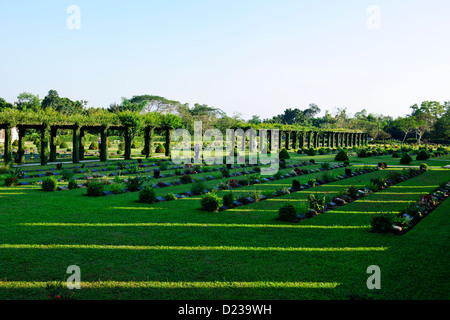 Taukkyan dem zweiten Weltkrieg Friedhof, Lauf durch den Commonwealth-Krieg Gräber Kommission (CWGC) Yangon, Myanmar, Rangoon, Birma Stockfoto