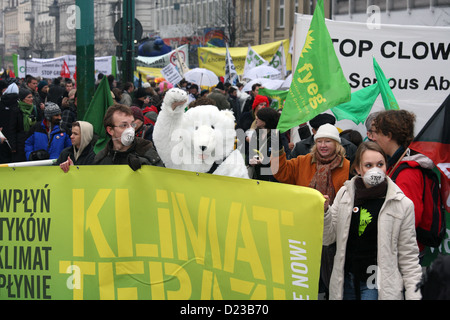 Posen, Polen, Demo gegen den Klimawandel Stockfoto