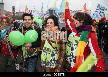 Posen, Polen, Demo gegen den Klimawandel Stockfoto