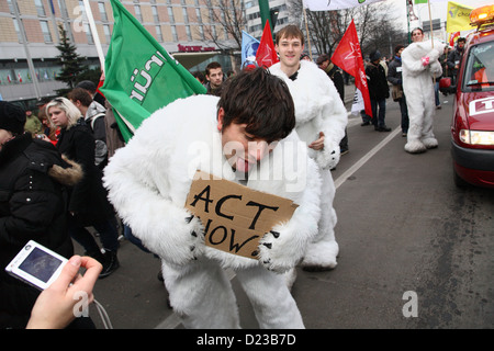 Posen, Polen, Demo gegen den Klimawandel Stockfoto