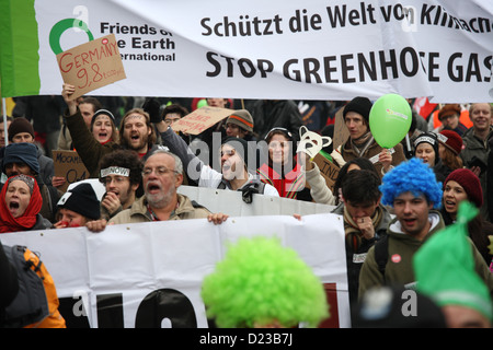 Posen, Polen, Demo gegen den Klimawandel Stockfoto