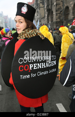 Posen, Polen, Demo gegen den Klimawandel Stockfoto