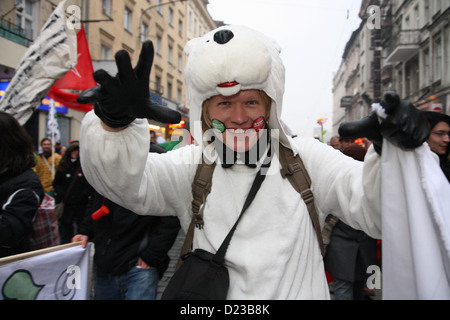 Posen, Polen, Demo gegen den Klimawandel Stockfoto