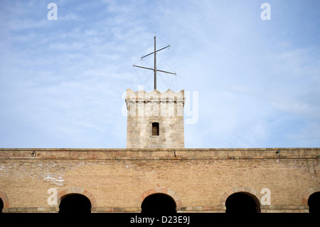 Castell de Montjuïc, Barcelona, Spanien Stockfoto