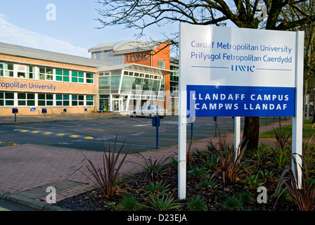 metropolitan Universität Cardiff früher Uwic Llandaff Campus Cardiff wales uk Stockfoto