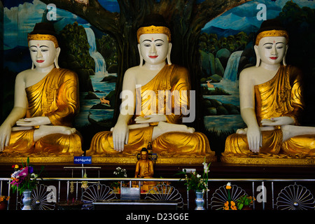 Buddhas, Buddha, Buddhismus, birmanischen Shwemawdaw Pagode, Paya, höchste Land Stupa, Bago (alte Hauptstadt des Mon-Königreichs) Myanmar, Burma Stockfoto