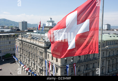 Zürich, Schweiz, Credit Suisse Paradeplatz Stockfoto