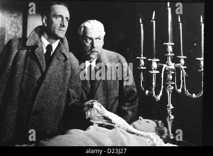 Sherlock Holmes: Die Kralle scharlachrote Kralle, Basil Rathbone, Nigel Bruce Sherlock Holmes (Basil Rathbone) Und Sein treuer Stockfoto