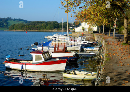 "Sunny Corner" am Fluss Fal in Truro, Cornwall, UK Stockfoto