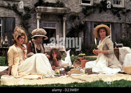 Sinn Und Sinnlichkeit Sinn Sensibilität Marianne (Kate Winslet), Mrs Dashwood (Gemma Jones), Margaret (Emilie Francois) Stockfoto