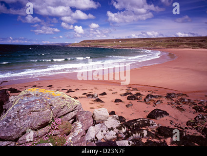 Der Nordstrand am roten Punkt in der Nähe von Gairloch in Wester Ross, westlichen Highlands von Schottland, Großbritannien. Stockfoto