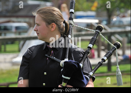 Kandidat bei Killin Highland Games 2011 Stockfoto
