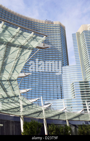 Die herrlichen Aria Resort and Casino at CityCenter in Las Vegas. Stockfoto