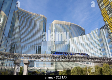 Die herrlichen Aria Resort and Casino at CityCenter in Las Vegas. Stockfoto
