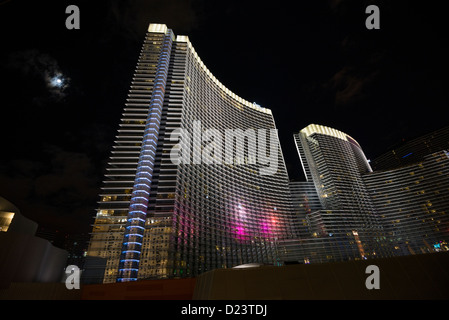 Die herrlichen Aria Resort and Casino at CityCenter in Las Vegas. Stockfoto