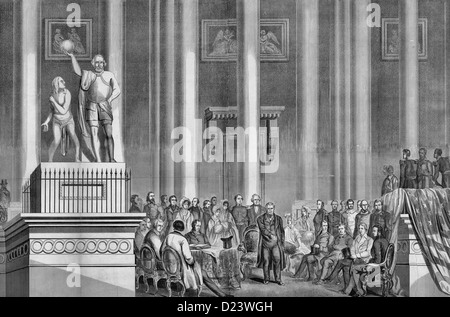 Die Einweihung von Zachary Taylor - 1849 Stockfoto