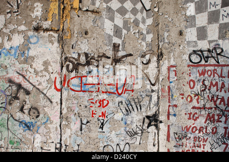 Berlin, Deutschland, Berliner Mauer vor dem Umbau Stockfoto