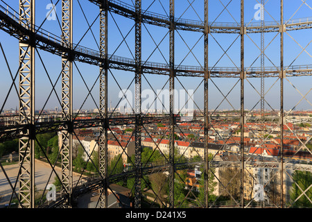 Berlin, Deutschland, Blick durch die Gasometer in Schöneberg in Berlin Stockfoto