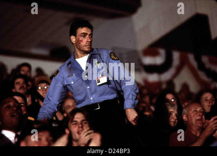 Plötzlicher Tod Sudden Death Jean-Claude van Damme Darren McCord (Jean-Claude van Damme) Problem Mit, Dass Ueberall Im Stadion Stockfoto