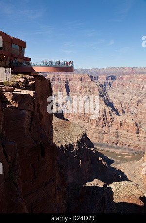 Skywalk am West Rim des Grand Canyon in Arizona USA Stockfoto