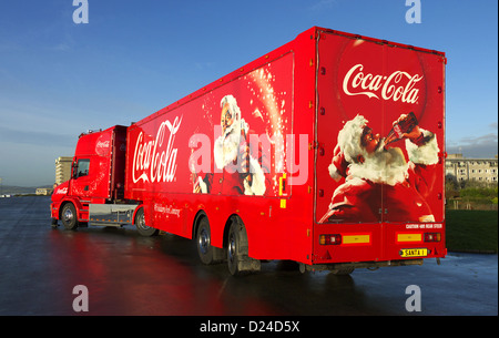 Coca Cola Werbung LKW. Stockfoto