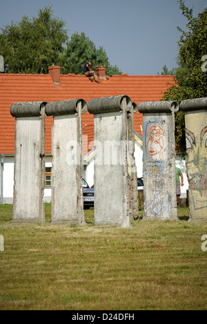 Sosnowka, Polen, etablierten Stücke der Berliner Mauer Stockfoto