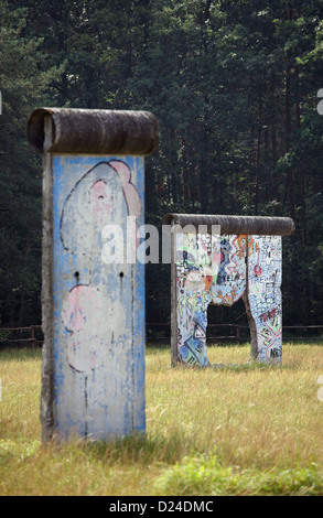 Sosnowka, Polen, etablierten Stücke der Berliner Mauer Stockfoto