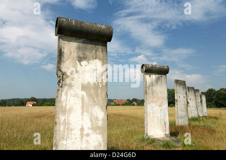 Sosnowka, Polen, etablierten Stücke der Berliner Mauer Stockfoto