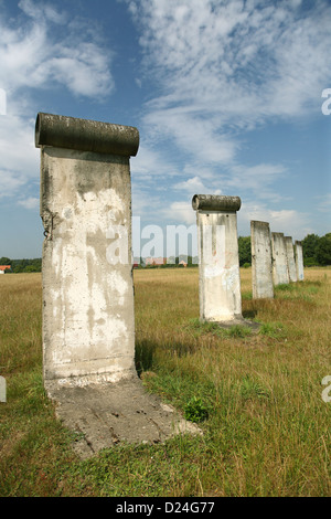 Sosnowka, Polen, etablierten Stücke der Berliner Mauer Stockfoto